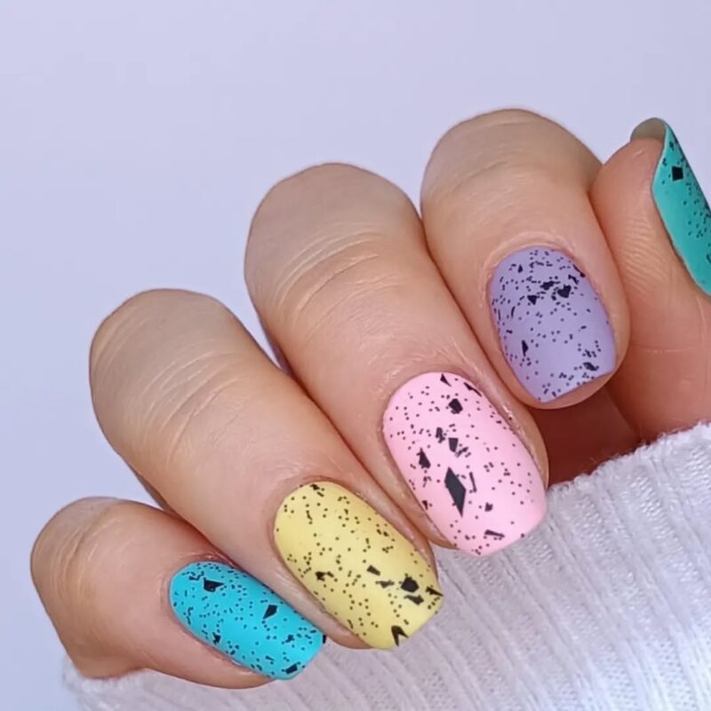 20 Instagram-Worthy Easter Nail Art Trends for 2025 20 Pastel Egg nails for Easter