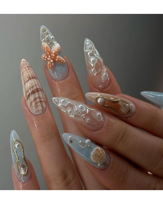 40 Beachy Nail Ideas for Every Style and Occasion 23 Summer Nail Vibes
