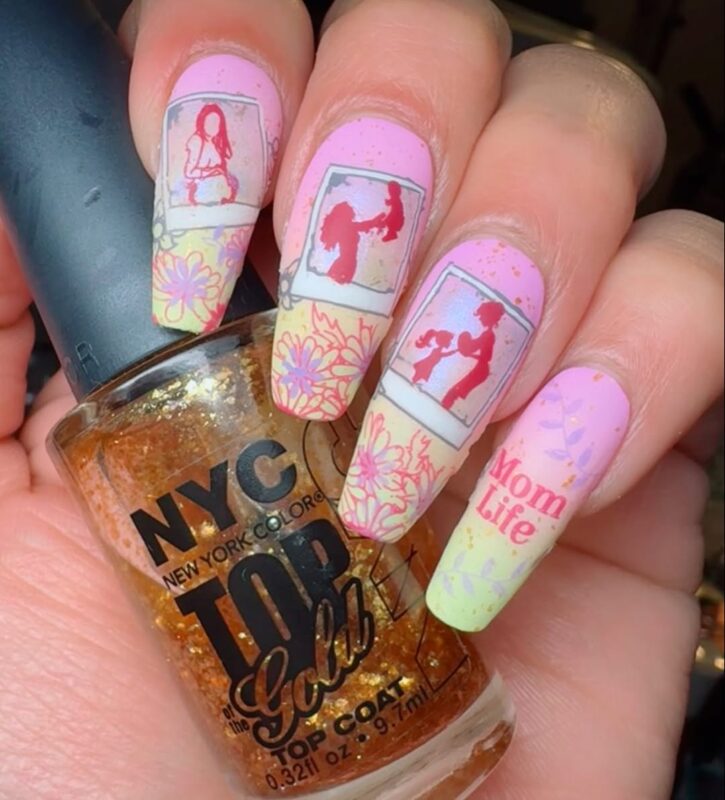 25 Adorable Mother's Day Nail Art Designs to Celebrate Motherhood 13 brysasuccubellanails Photo Album Mom Life