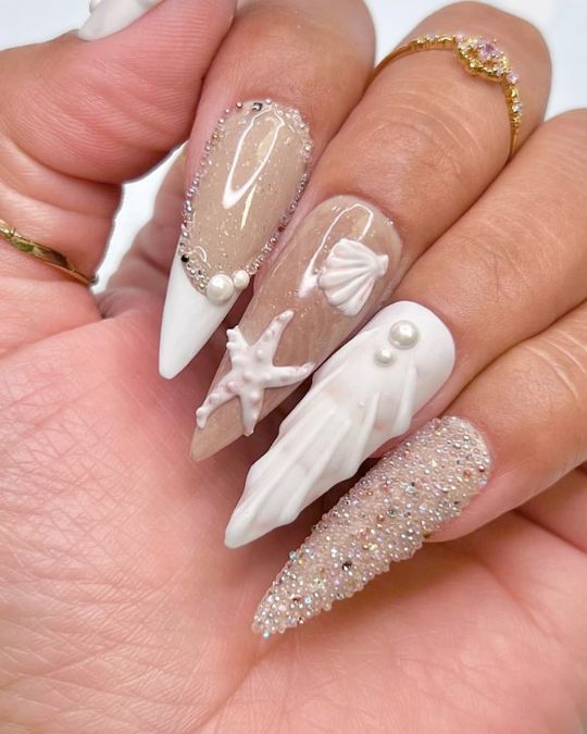 40 Beachy Nail Ideas for Every Style and Occasion 27 daily cha
