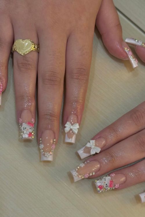 30 Stunning Graduation Nail Designs to Celebrate Your Big Day in 2025 8 Playful Kawaii Celebration